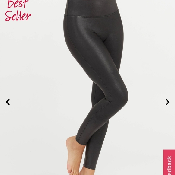 SPANX faux Leather Leggings size M, Xs - Picture 3 of 7
